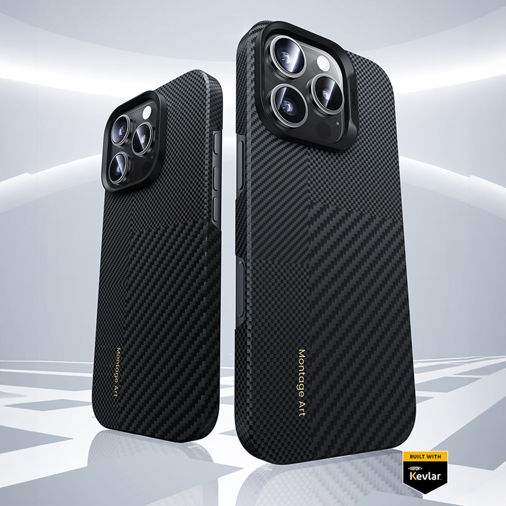 Benks – Калъф Montage Magnetic Armor Air Kevlar Pc Frame 600D+1500D (Mb65) – iPhone 16 Pro – Черен