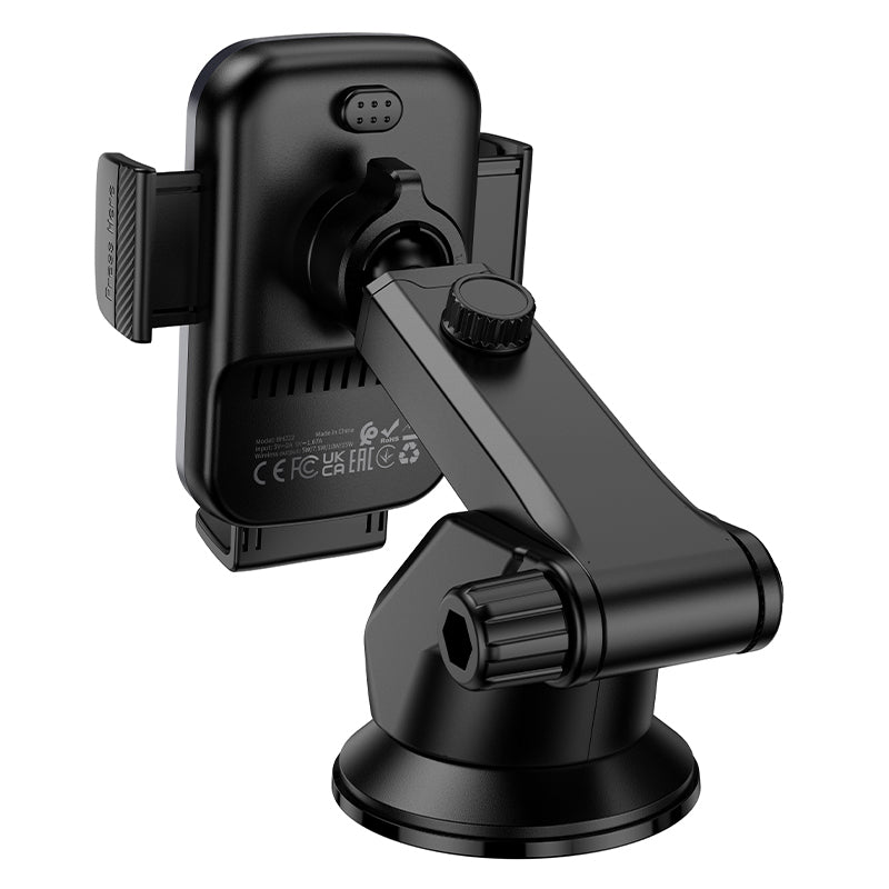 Borofone – Автомобилна стойка – BH222 с индукционно зареждане за предното стъкло– Черен