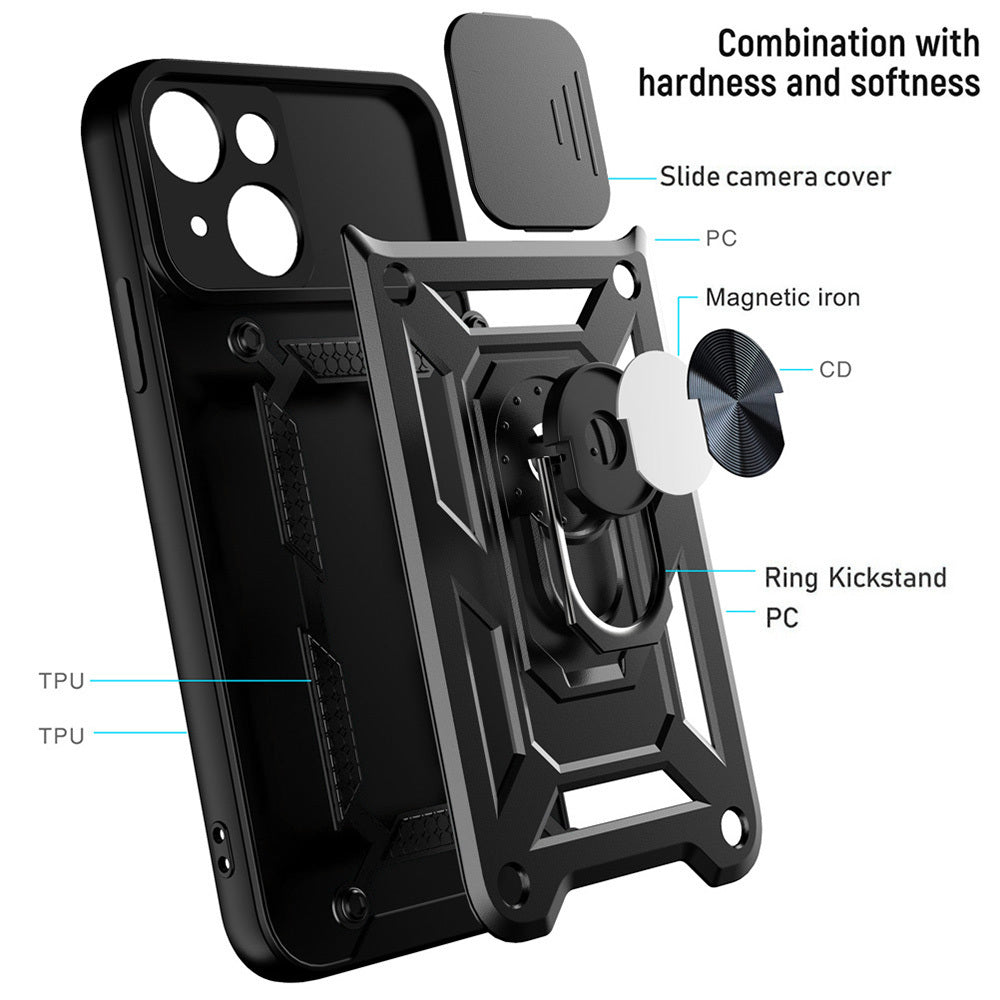 Калъф силикон – Slide Camera Armor – Samsung Galaxy A36 5G – Черен