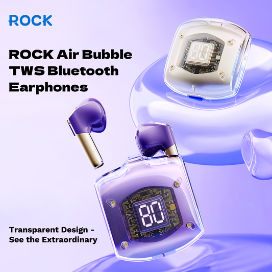 Rock –Безжични Bluetooth слушалки– TWS Air Bubble – Черен