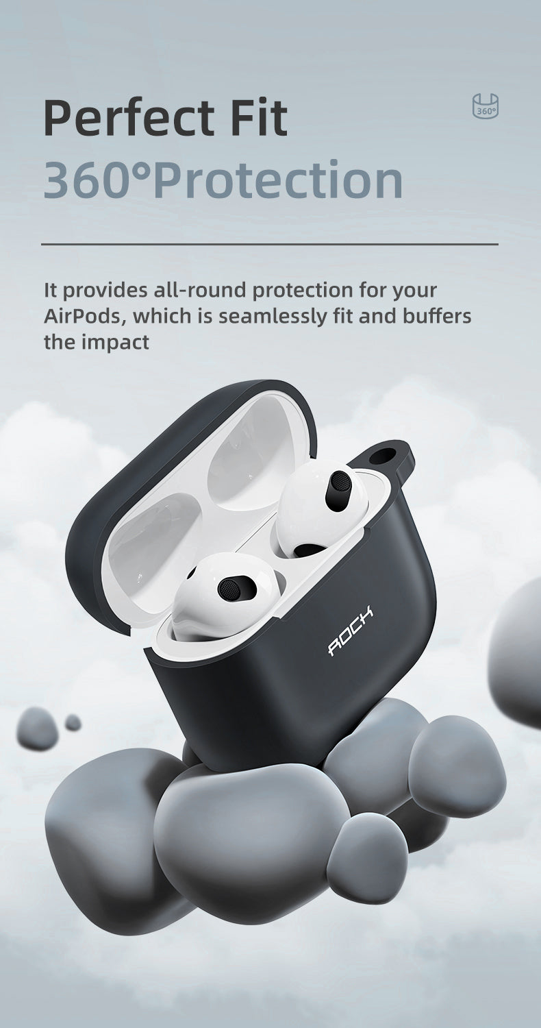 Rock – Калъф силикон Airpods 3 – Черен