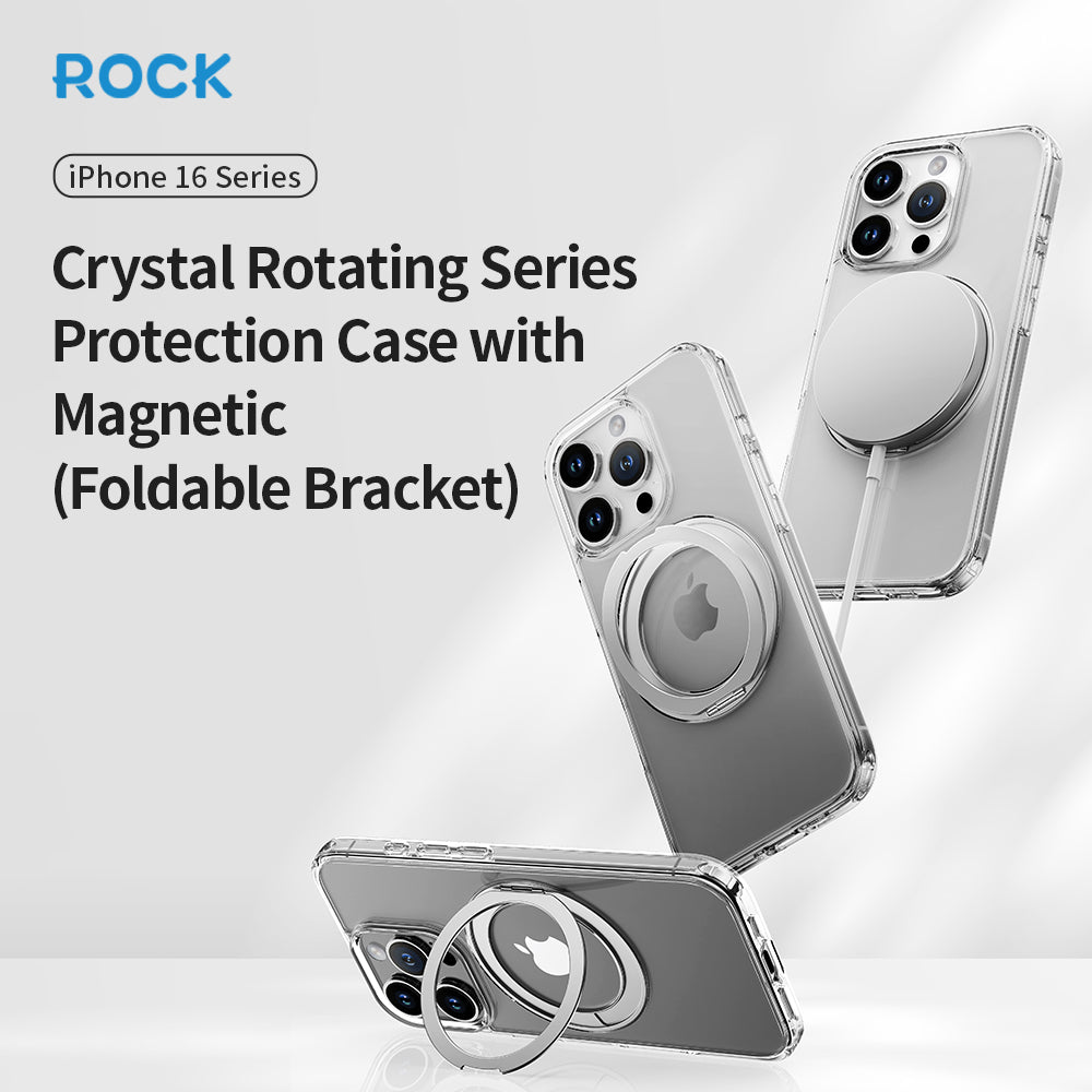 Rock – Калъф Crystal Rotating Series Magnetic – iPhone 16 Pro Max – Прозрачен