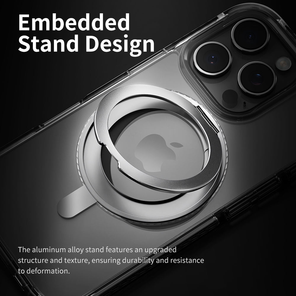 Rock – Калъф Rotating Stand Crystal Series Magnetic – iPhone 16 – Черен