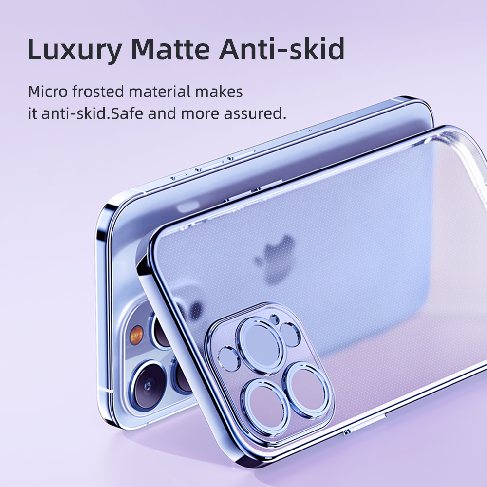 Rock – Калъф Electroplating Series Черен – iPhone 14 Pro – Прозрачен
