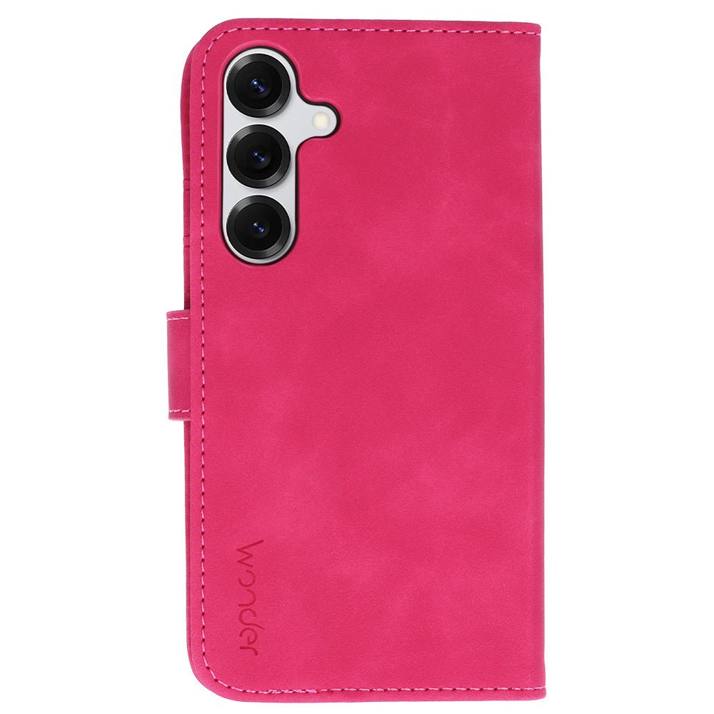 Калъф тефтер – Wonder Fancy – Samsung Galaxy S25 – Фуксия