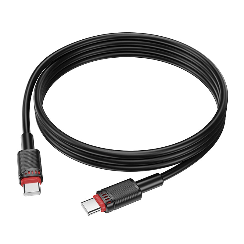 Borofone – Кабел Bx110 Beneficio Type-C към Type-C 60W 3A 1m. – Черен