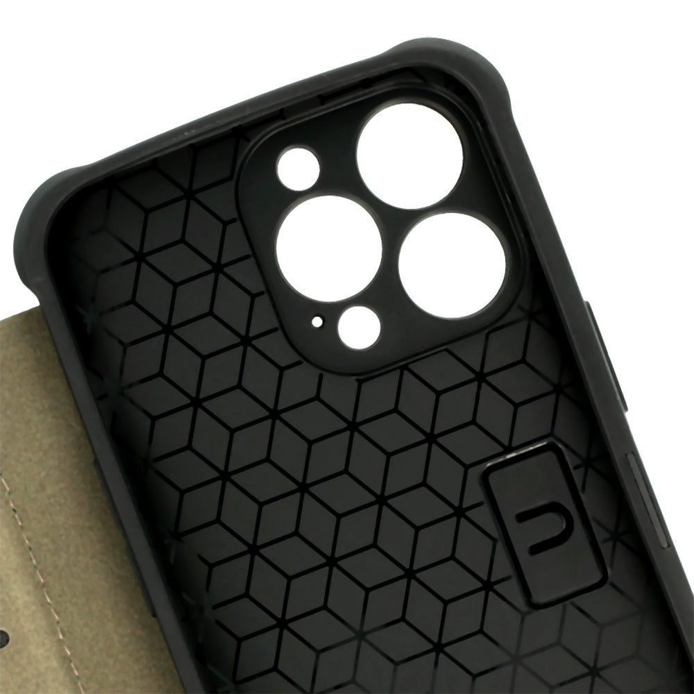 Калъф тефтер – Razor Carbon Book – Samsung Galaxy S25 – Черен