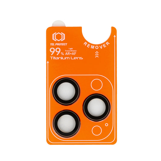 Закален Стъклен протектор – Tel Protect Titanium Lens 99% AR (3 обектива)– iPhone 16 Pro/16 Pro Max