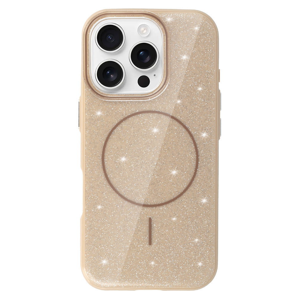 Калъф силикон – MagSafe – Slim Shiny – iPhone 13 – Златист