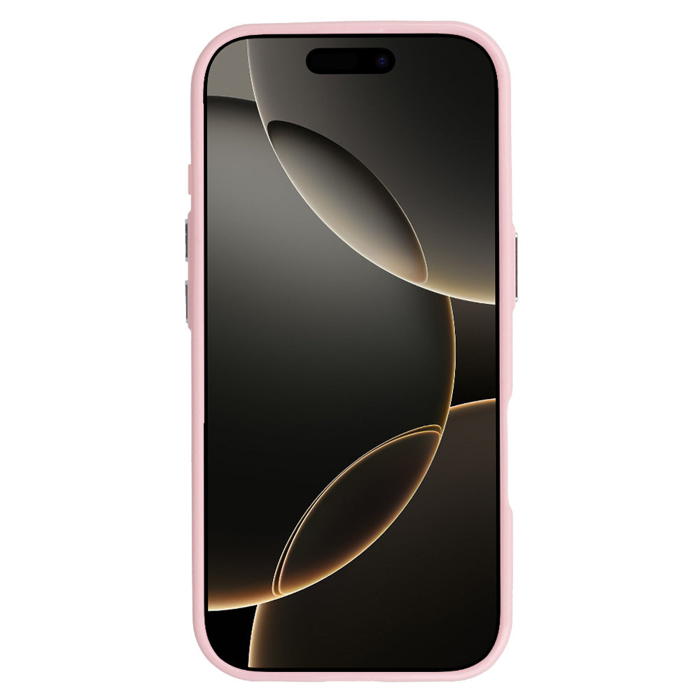 Калъф силикон – MagSafe Slim Shiny – iPhone 15 Pro – Светло розов