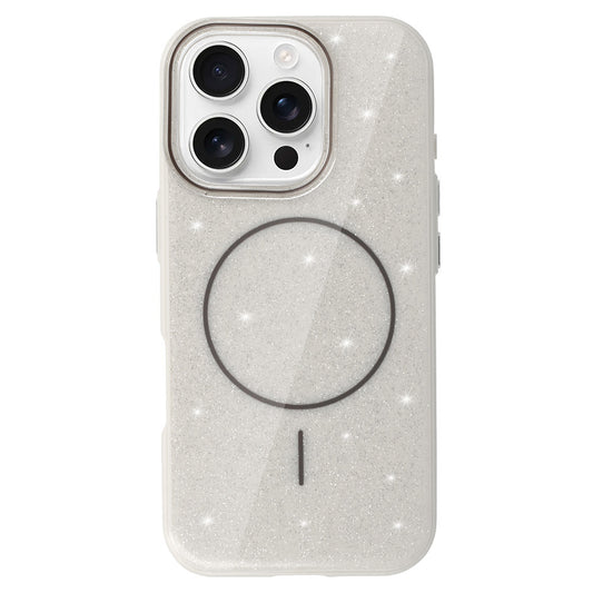 Калъф силикон – MagSafe Slim Shiny – iPhone 15 Pro – Сребрист