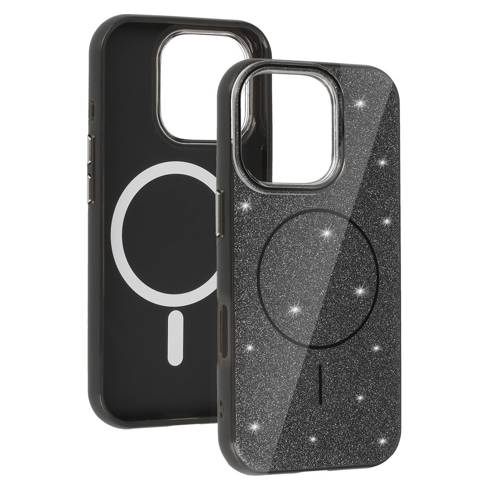 Калъф силикон – MagSafe Slim Shiny – iPhone 16 Pro – Черен