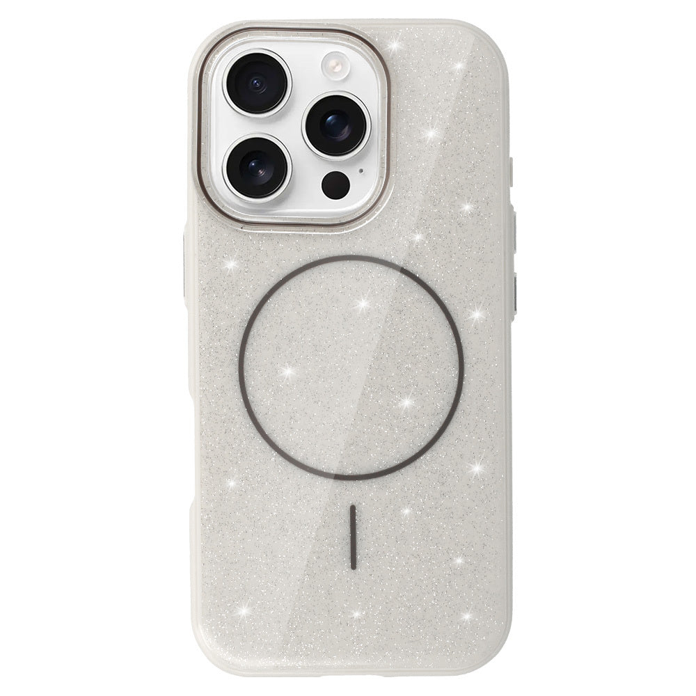 Калъф силикон – MagSafe – Slim Shiny – iPhone 16 – Сребрист