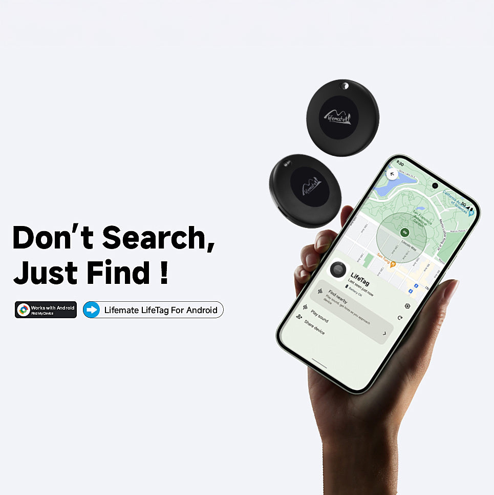 LifeMate – GPS Bluetooth LifeTag тракер HD-P16-3 Android – Черен