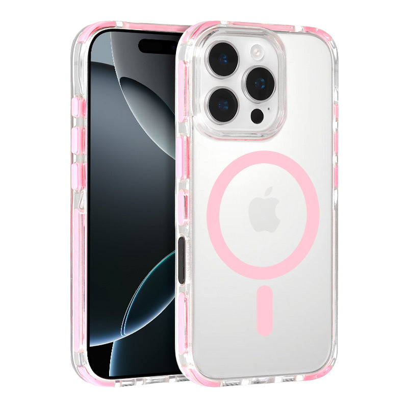 Калъф – Tel Protect Strap Case – iPhone 16 – Прозрачен-Розов