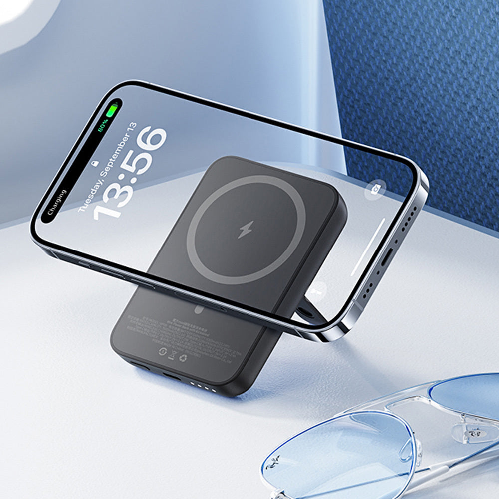 Benks – Power Bank 6000Mah Mp09 –MagSafe – Type-C– Индукционно зареждане – Черен