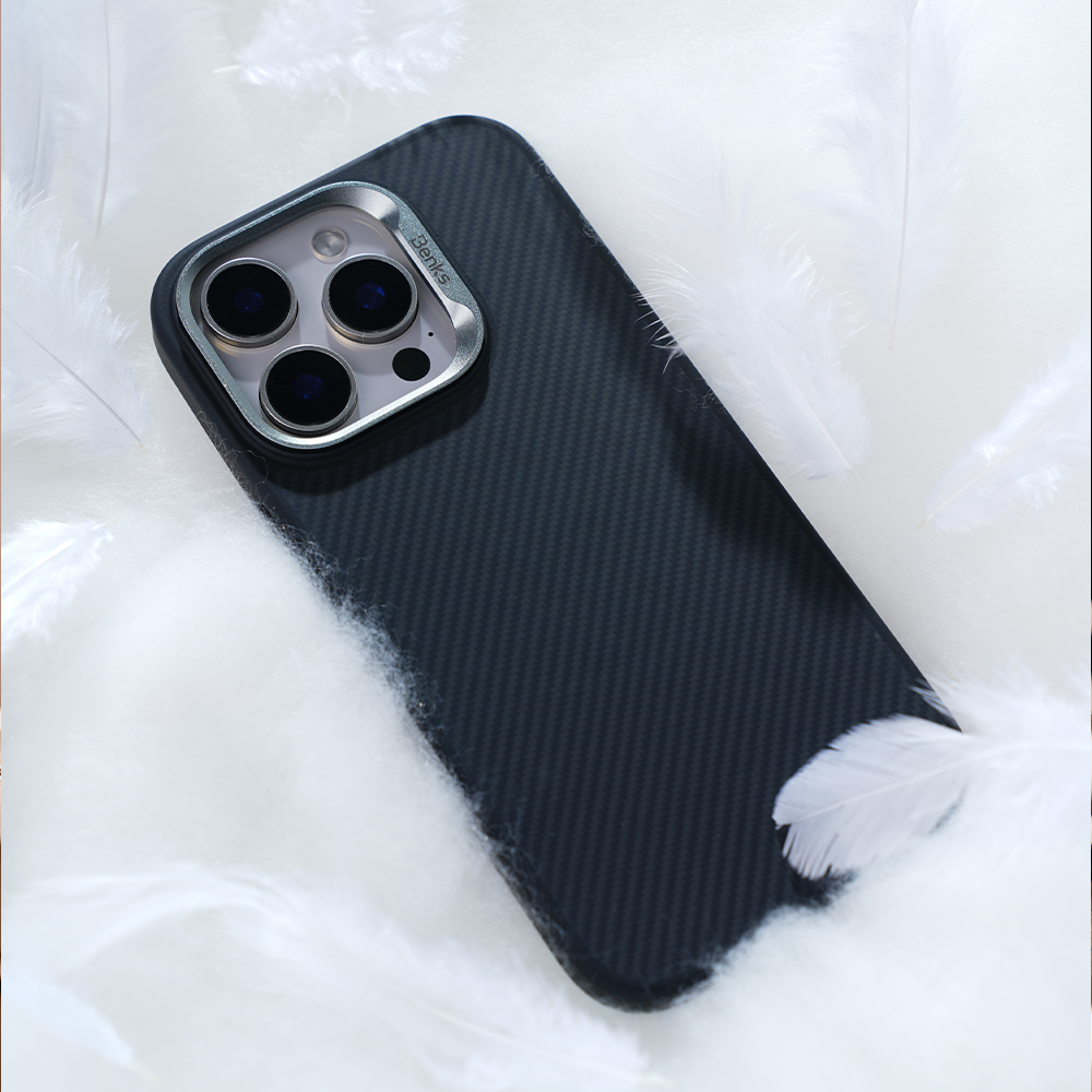 Benks – Калъф Magnetic Armor Pro Kevlar Metal Frame 600D – iPhone 16 Pro – Черен