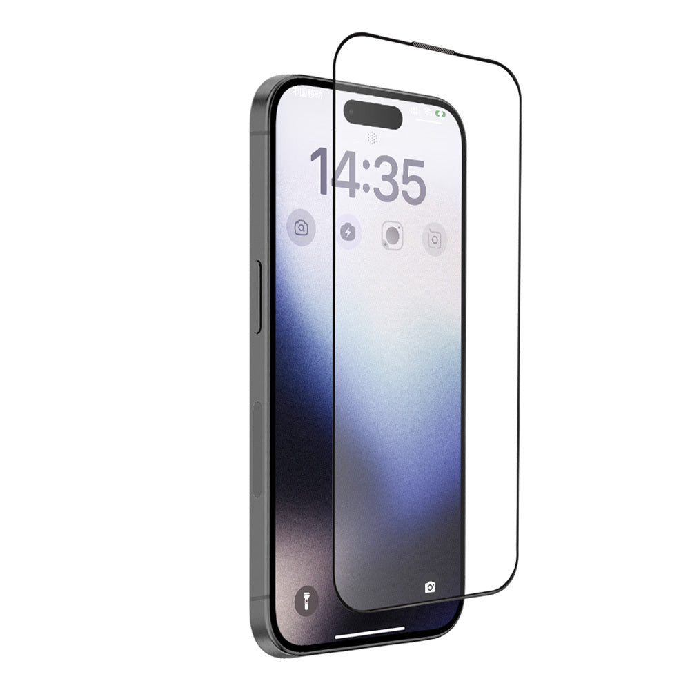Закален Стъклен протектор – Tel Protect Full Glue 6D – Matte – iPhone 15 Pro – Черен