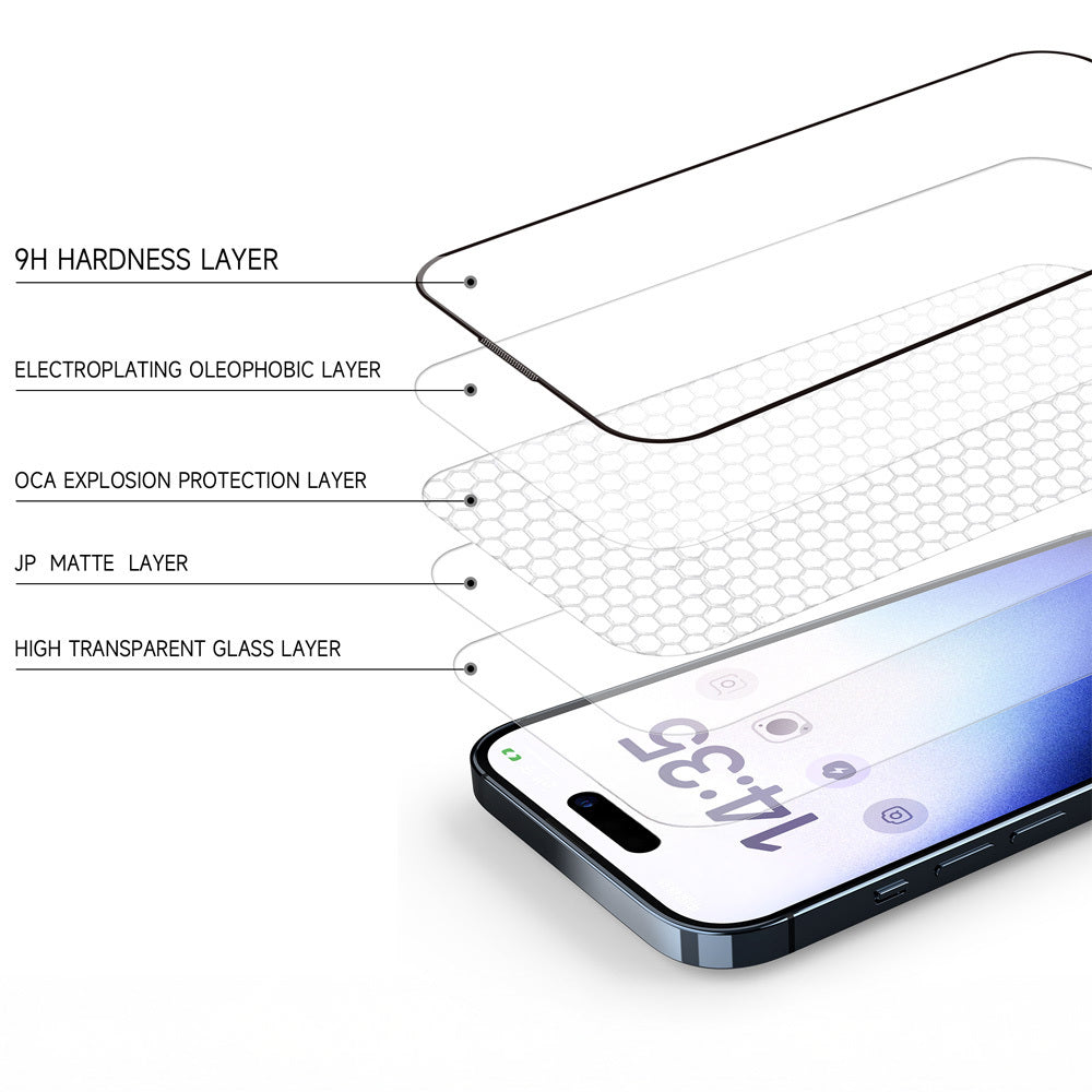 Закален Стъклен протектор – Tel Protect Full Glue 6D – Matte (with fingerprint unlock) – Samsung Galaxy S24 Ultra – Черен