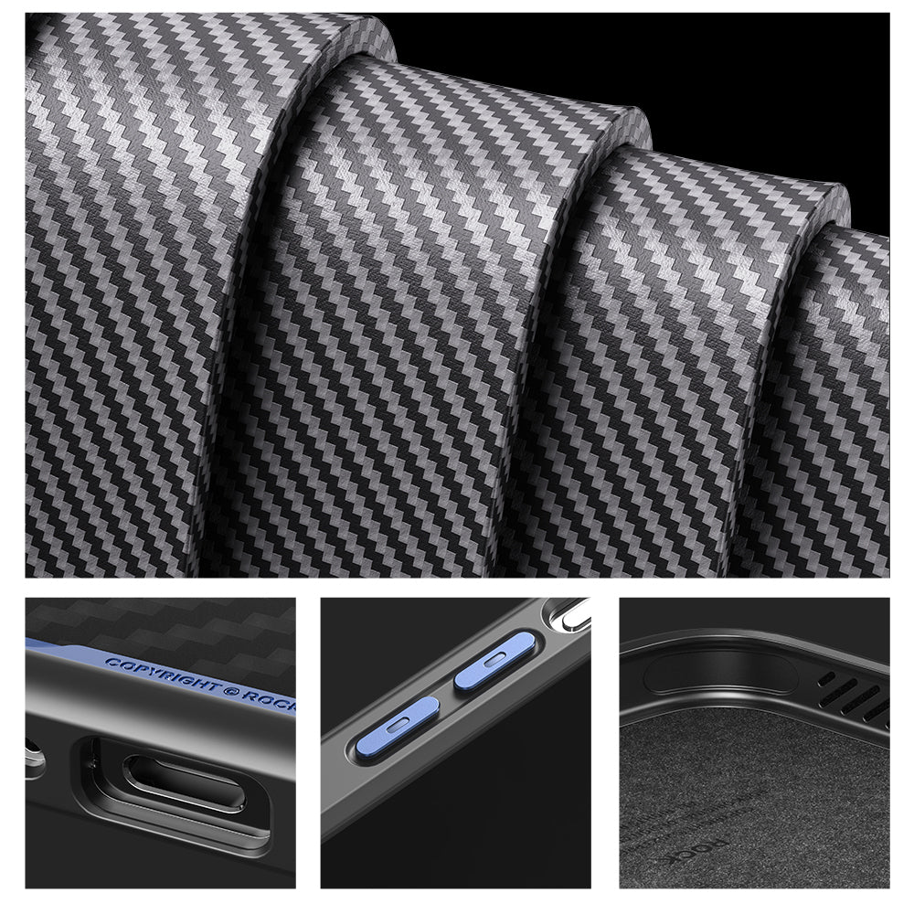 Rock – Kevlar Series Aramid Fiber – iPhone 15 Pro Max – Черен
