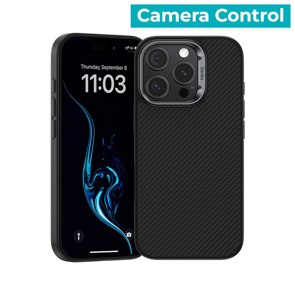 Калъф Benks Кевлар - iPhone 16 Pro - Черен