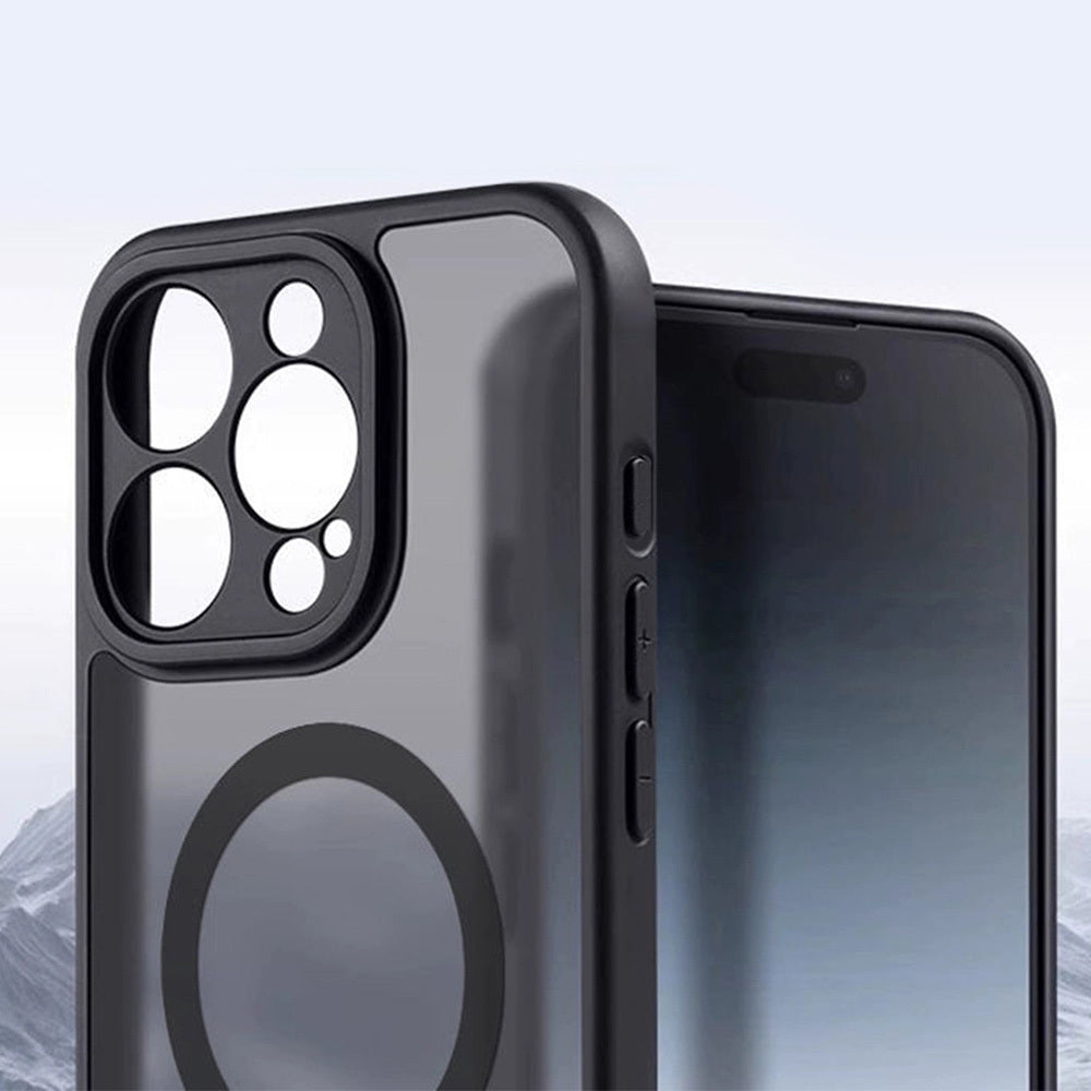 Калъф силикон – Full Matte Mag Cover – iPhone 15 Pro Max – Черен