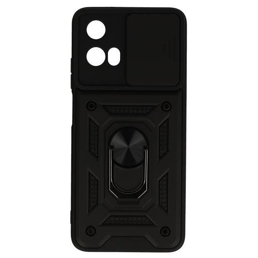 Калъф силикон – Slide Camera Armor Motorola Moto G35 5G – Черен