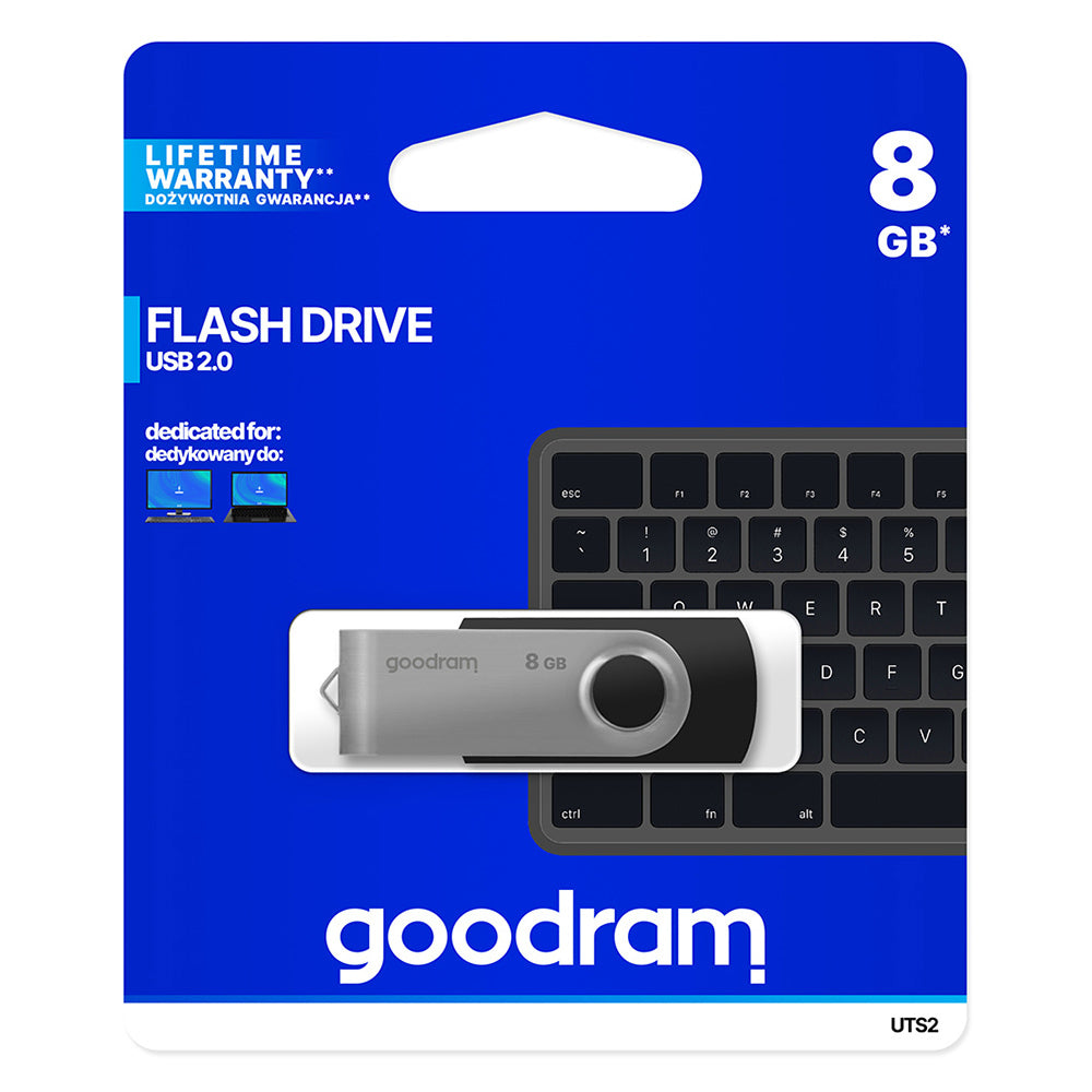 GoodRam – Pendrive Goodram –Uts2 8GB USB 2.0 – Черен
