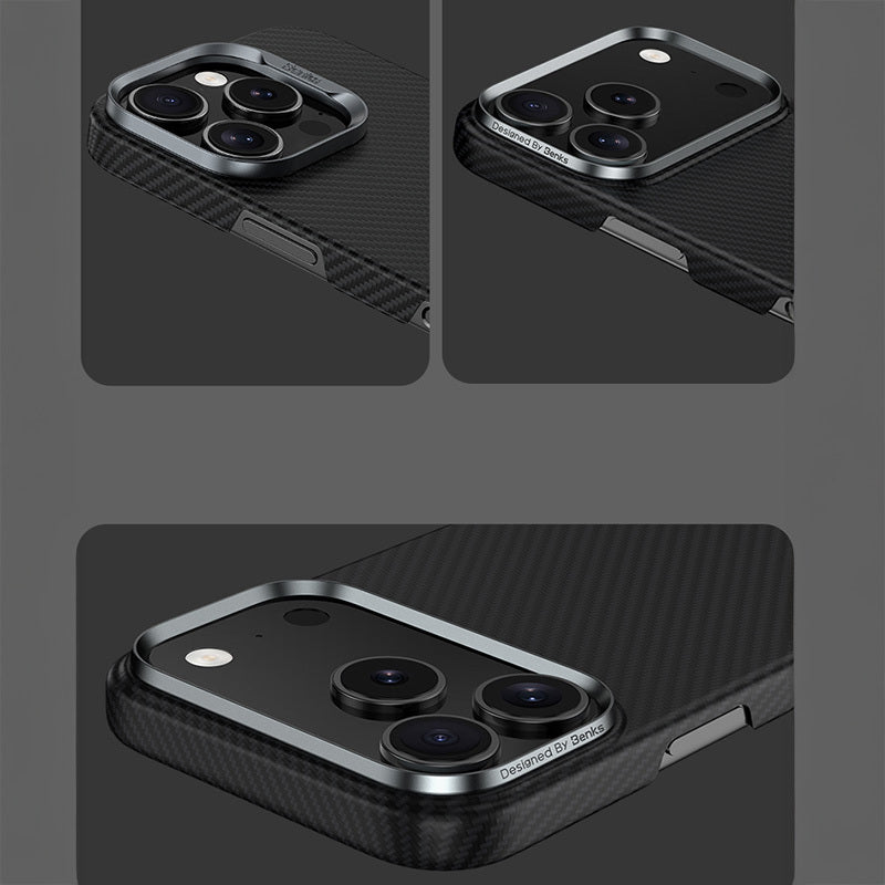 Benks – Magnetic Armor Air Kevlar Metal Frame 600D (0068) Air – iPhone 17 – Черен