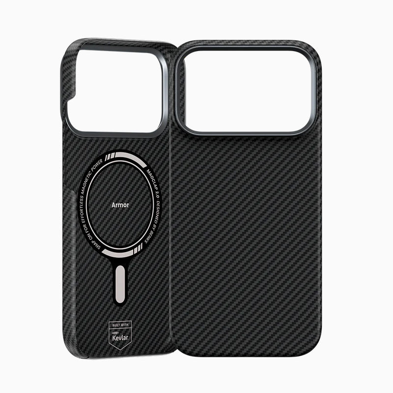 Benks – Magnetic Armor Air Kevlar Metal Frame 600D (0069) – iPhone 17 Pro – Черен