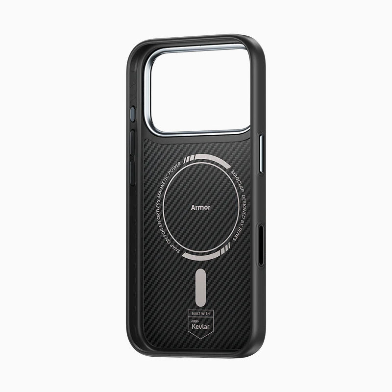 Benks – Калъф Magnetic Armor Pro Kevlar Metal Frame 600D (A069) (Camera Control Button) – iPhone 17 Pro – Черен