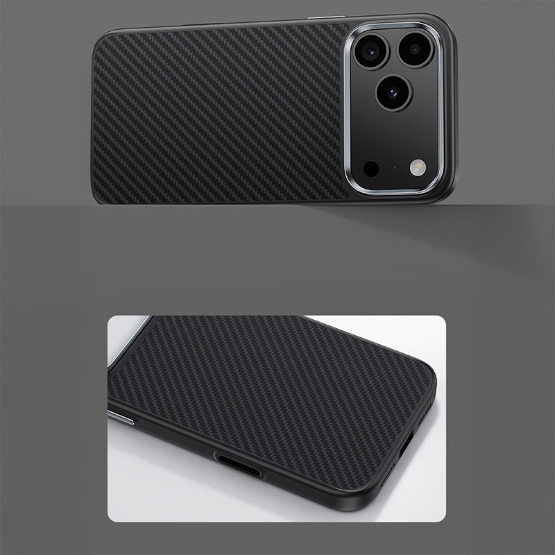 Benks – Калъф Magnetic Armor Pro Kevlar Metal Frame 600D (A067) (Camera Control Button) – iPhone 17 – Черен