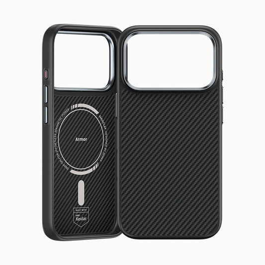 Benks – Калъф Magnetic Armor Pro Kevlar Metal Frame 600D (A070) (Camera Control Button) – iPhone 17 Pro Max – Черен