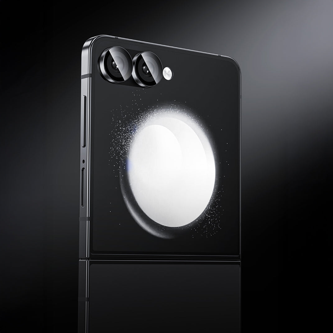 Benks –  Закален Стъклен протектор камери – Glass Warrior Lens Protector камери – Samsung Galaxy Z Flip 7 (2 обектива) – Прозрачен