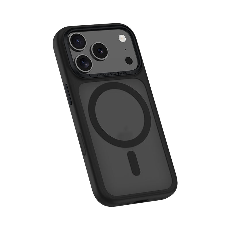 Benks – Калъф Magnetic Mist Metal Frame (0069) – Camera Control Button – iPhone 17 Pro – Черен