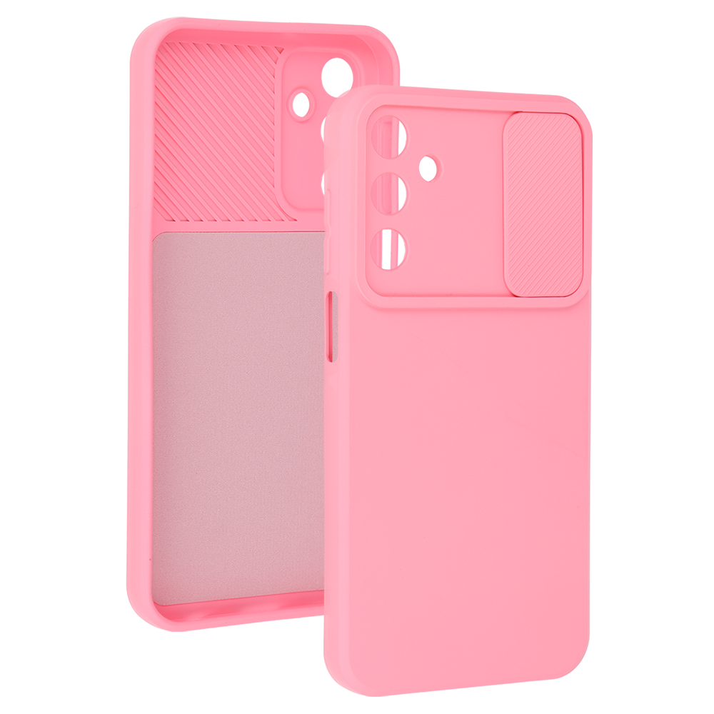 Калъф силикон –  Camshield Soft  – Samsung Galaxy A15 4G/5G – Светло розов