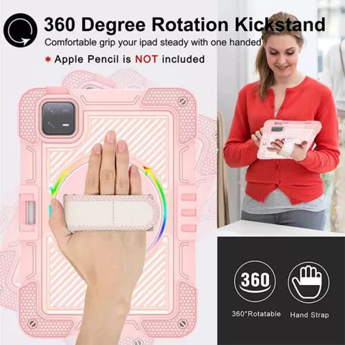 Techsuit - StripeShell 360 - Xiaomi Pad 6 / Pad 6 Pro - Pink