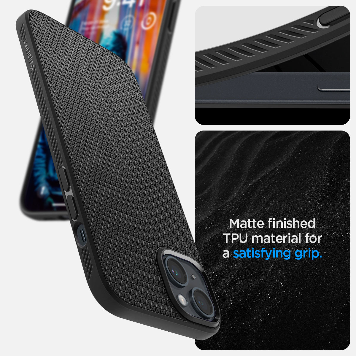 Spigen - Liquid Air - iPhone 14 - Matte Black