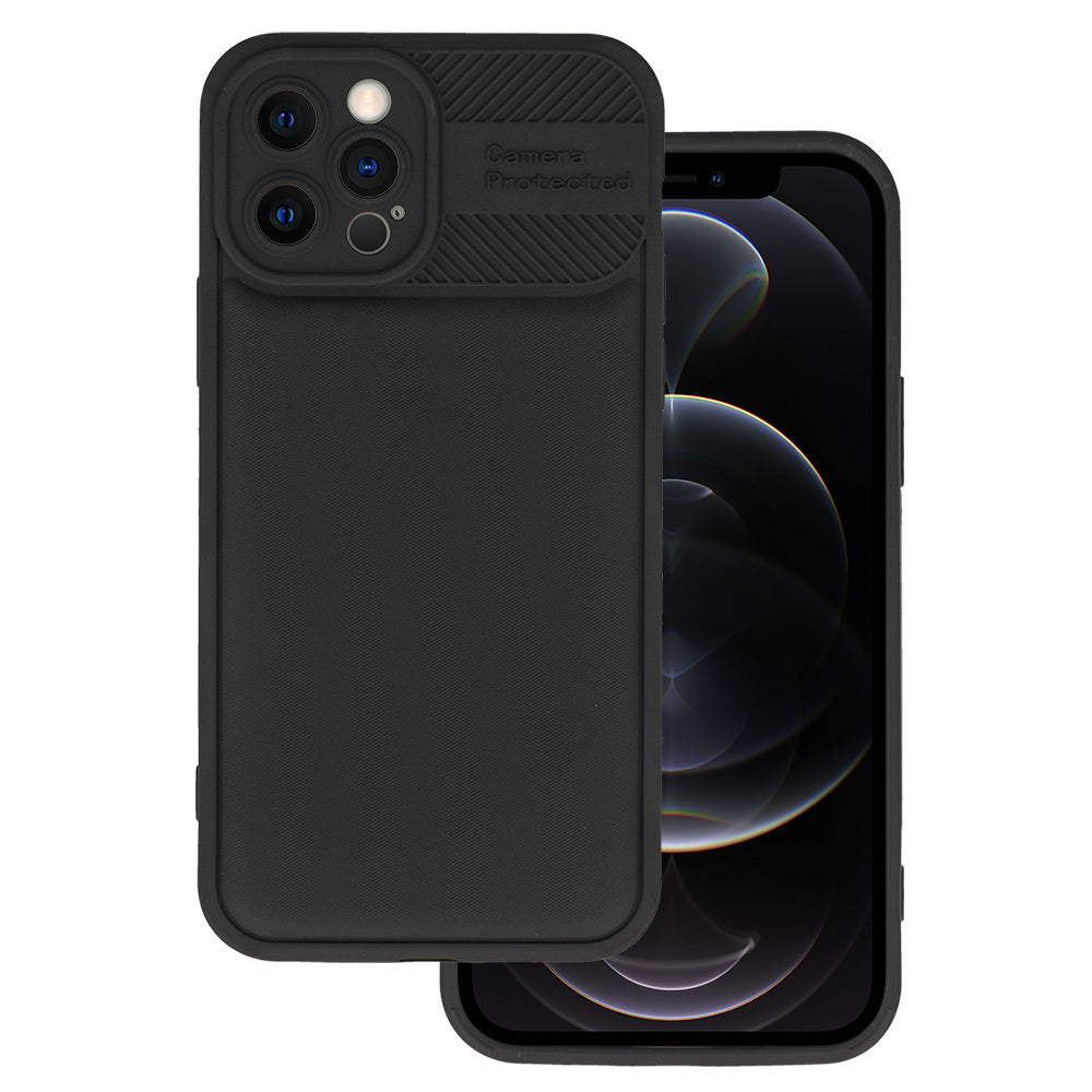 Camera Protected Калъф–iPhone 12 Pro–Черен