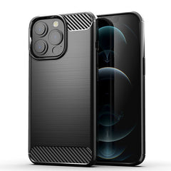 Калъф Carbon–iPhone 15 Pro Max–Черен