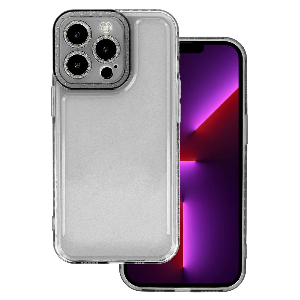Crystal Diamond 2mm Калъф–Samsung Galaxy S21 FE Прозрачен–Черен