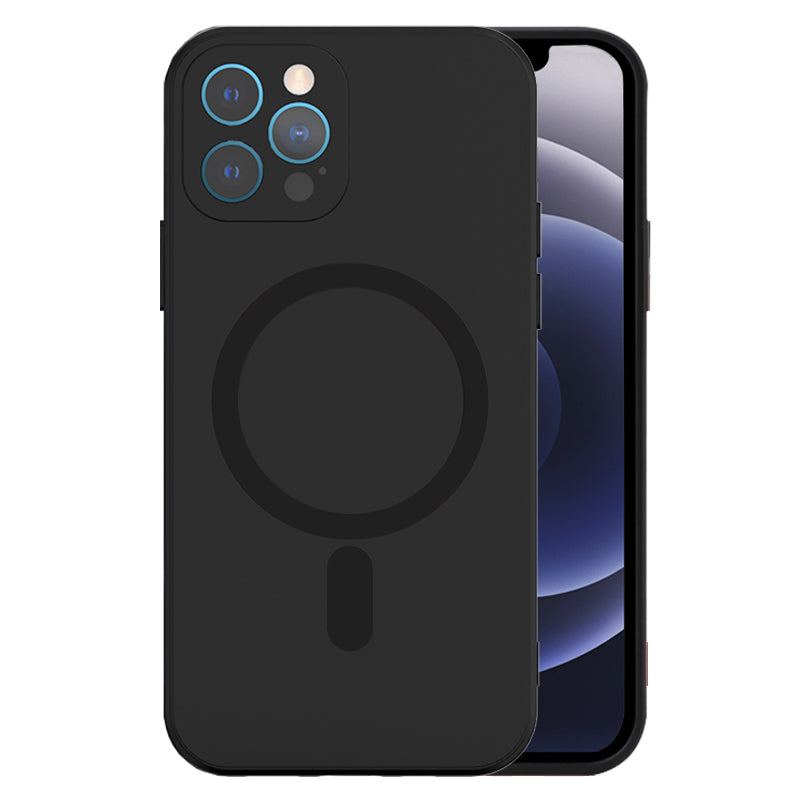 Tel Protect–Mag силиконов Калъф–iPhone 12 Pro Max–Черен