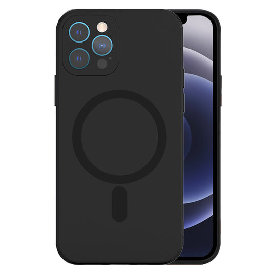 Tel Protect–Mag силиконов Калъф–iPhone 12 Pro Max–Черен