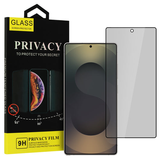 Закален Стъклен протектор – Privacy Glass – Samsung Galaxy S25 ULTRA – Черен
