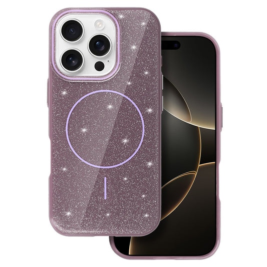 Калъф силикон – MagSafe Slim Shiny – iPhone 14 Pro – Лилав