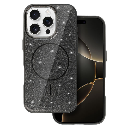 Калъф силикон – MagSafe Slim Shiny – iPhone 16 Pro Max – Черен