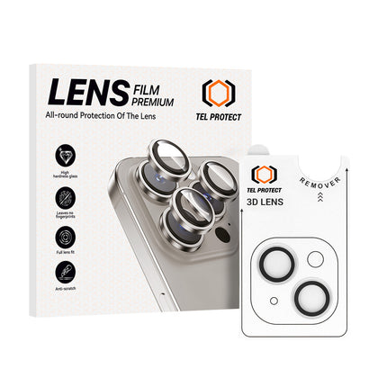 Закален Стъклен протектор – Tel Protect 3D Lens камери ( 2 обектива) – iPhone 14/14 Plus – Прозрачен