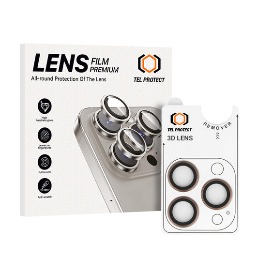 Закален Стъклен протектор – Tel Protect 3D Lens камери ( 3 обектива) – iPhone 15 Pro/15 Pro Max
