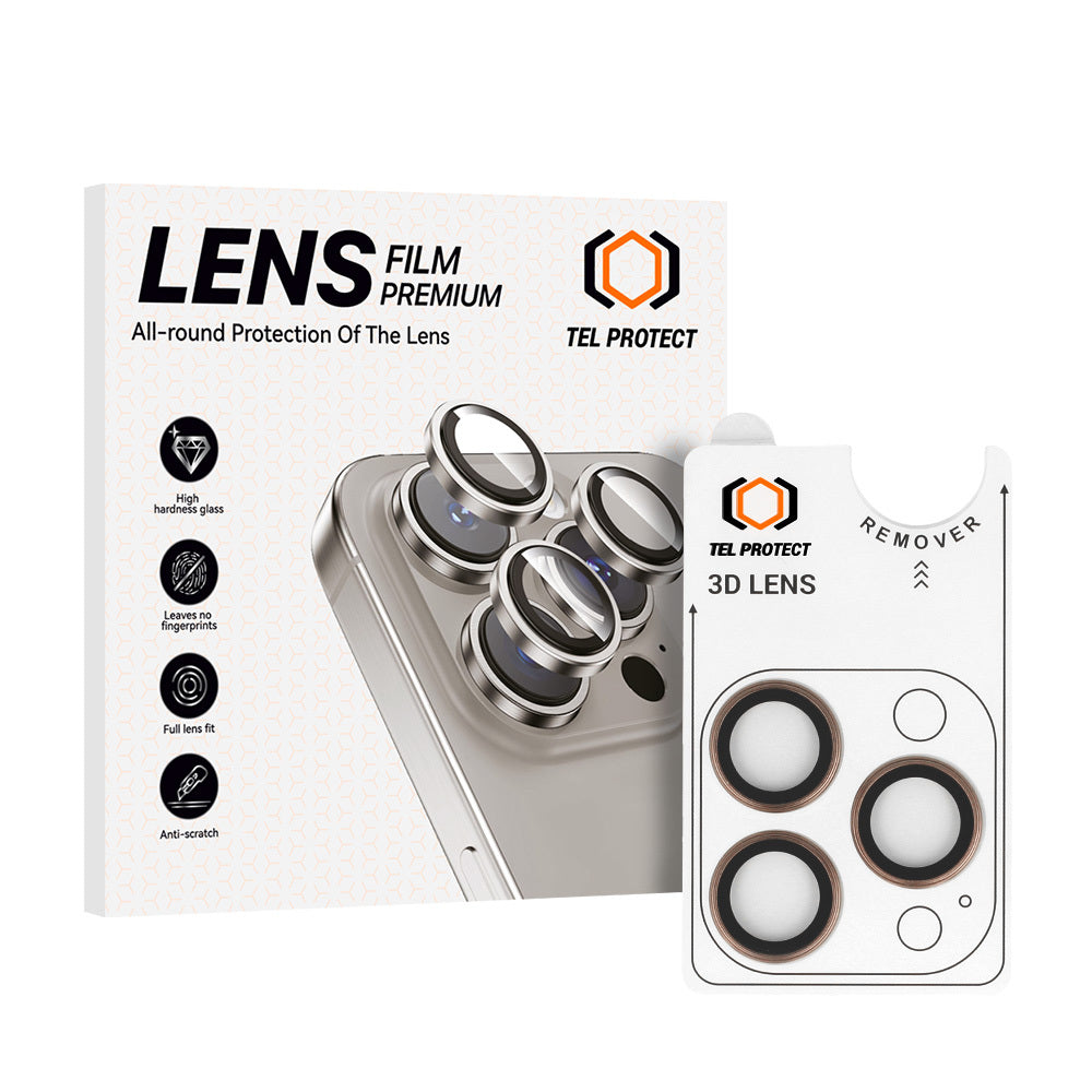 Закален Стъклен протектор – Tel Protect 3D Lens камери ( 3 обектива)  – iPhone 16 Pro/16 Pro Max
