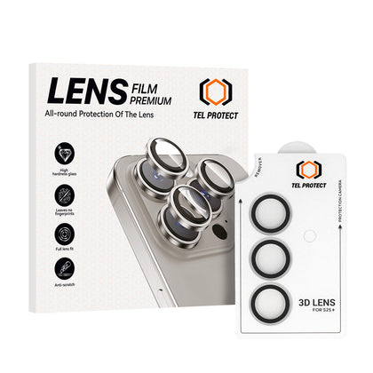 Закален Стъклен протектор – Tel Protect 3D Lens камери ( 3 обектива) – Samsung Galaxy S25 Plus – Прозрачен